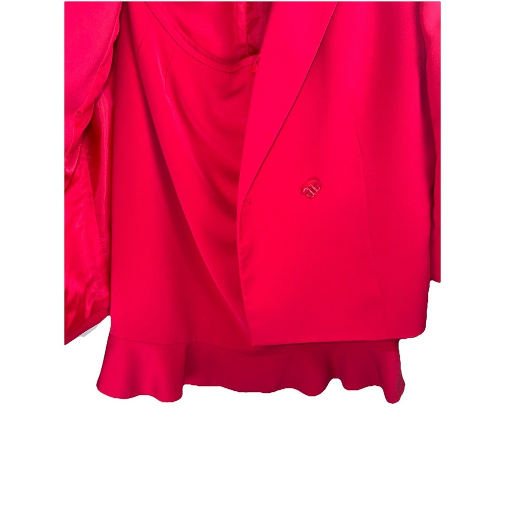 Kasper Pink Petite 16P Women's Suit Set‎ Jacket & Skirt Polyester Elastane - Picture 6 of 10
